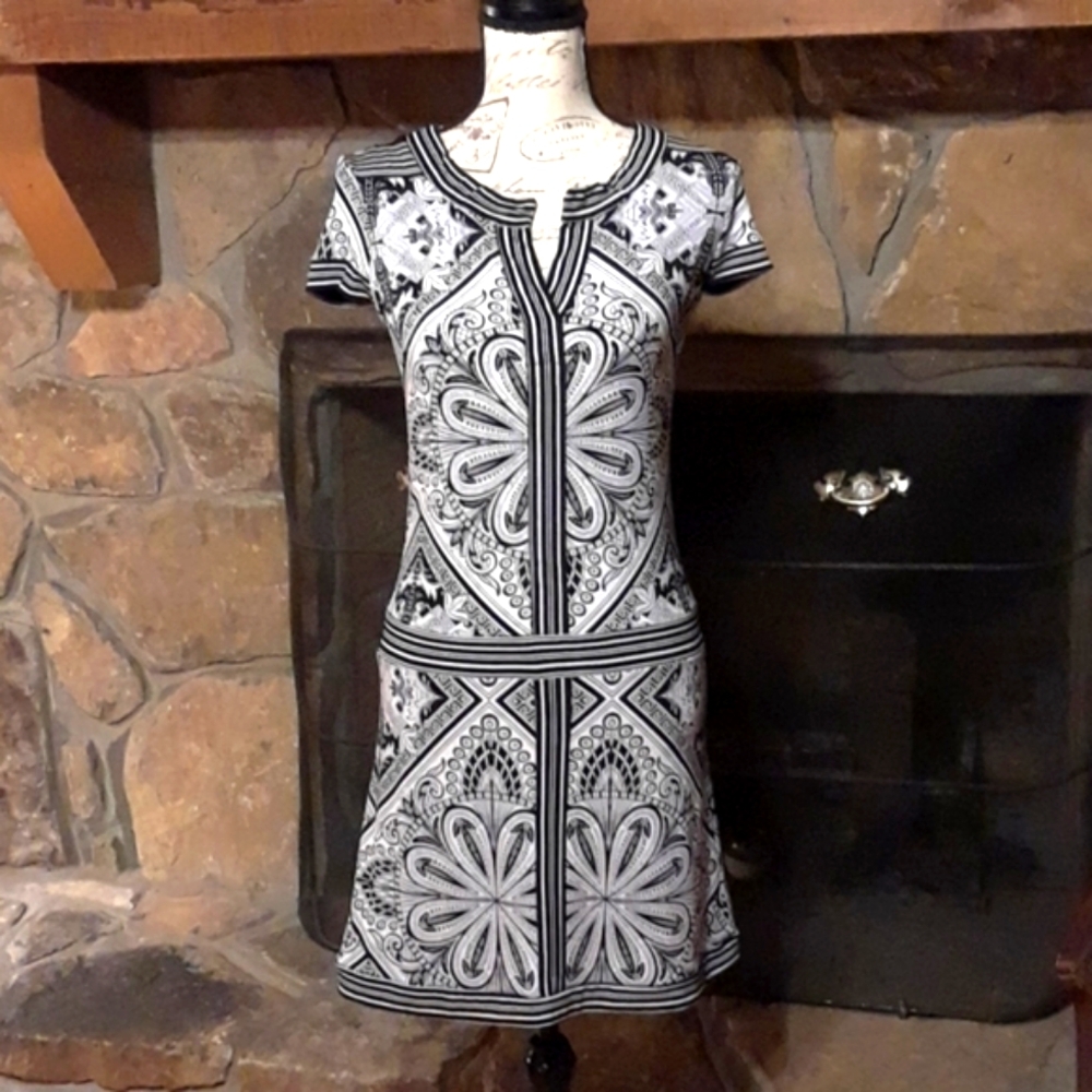 Cache knit dress